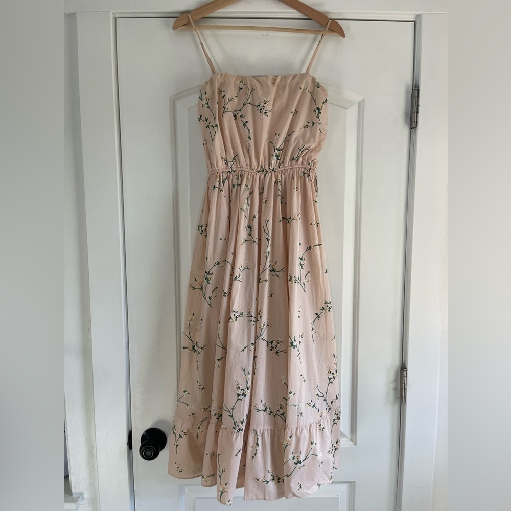 Gorgeous Express Floral Cotton Poplin Sleeveless Dress - S